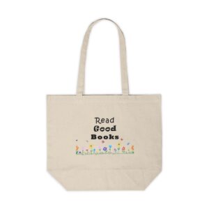 Read Good Books Canvas Shopping Tote
