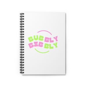 Bubbly Bibbly Spiral Notebook - Ruled Line