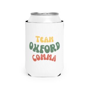 Team Oxford Comma Can Cooler Sleeve