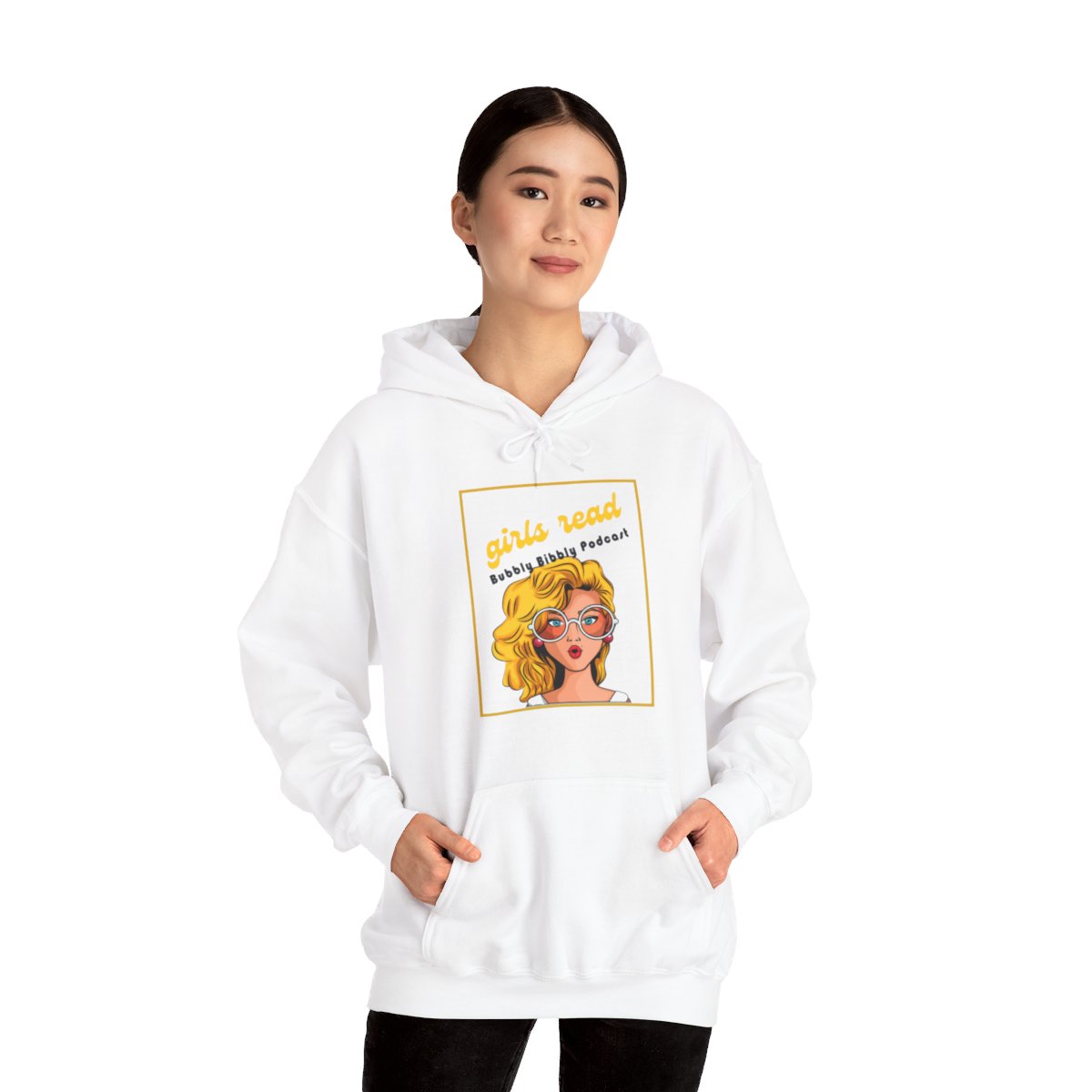 Girls Read Unisex Heavy Blend™ Hooded Sweatshirt - Bubbly Bibbly