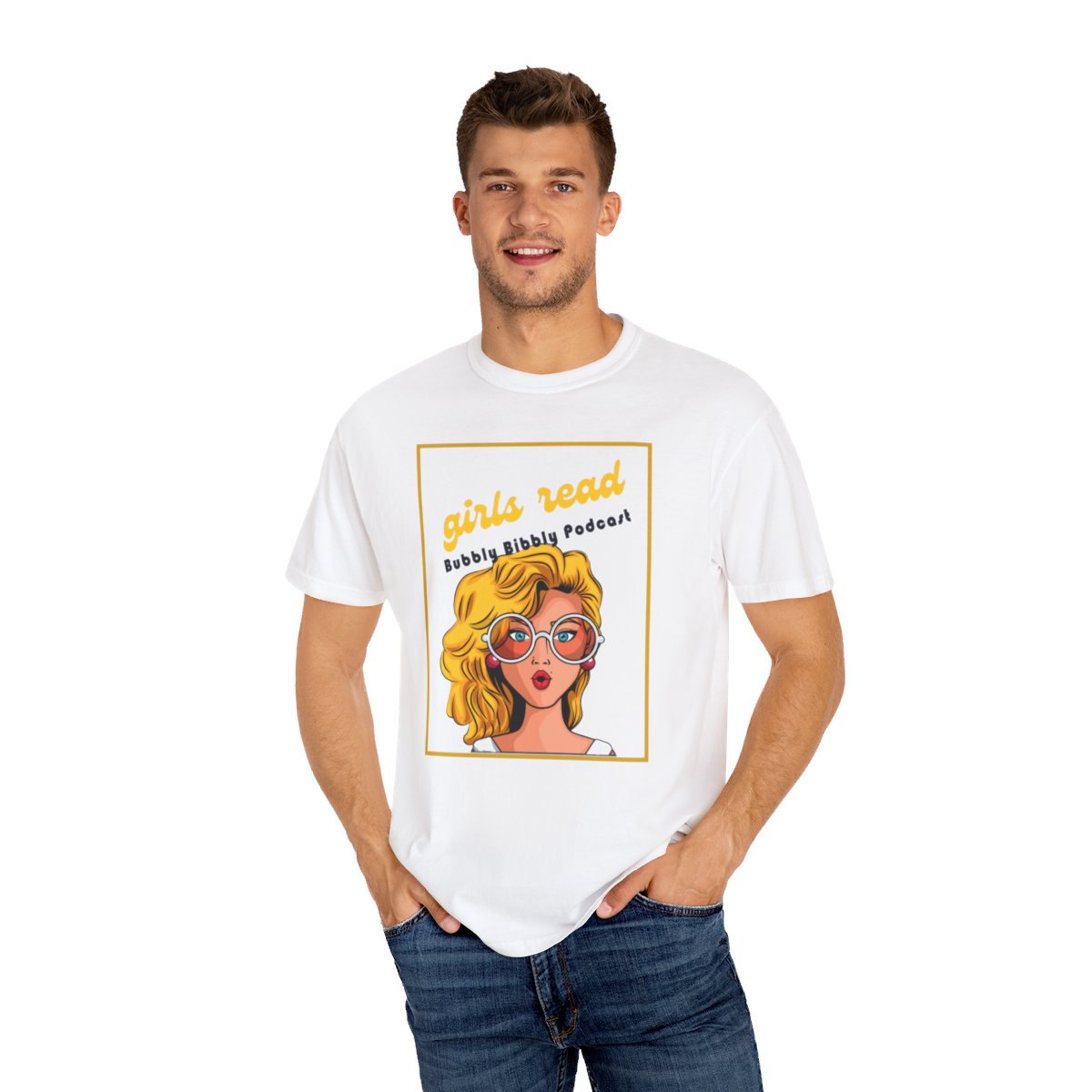 Girls Read Unisex Garment-Dyed T-shirt - Bubbly Bibbly